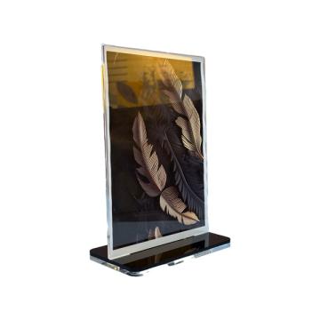Suport meniu de masa A5 Luxury Black Acrylic Luxury de la La Print