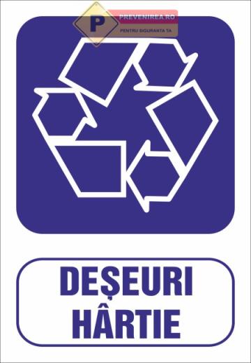 Semne pentru deseuri hartie