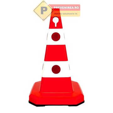 Con de trafic cu greutate din plastic