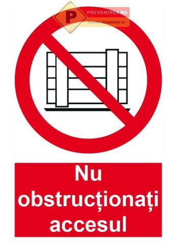 Indicator acces interzis blocarii