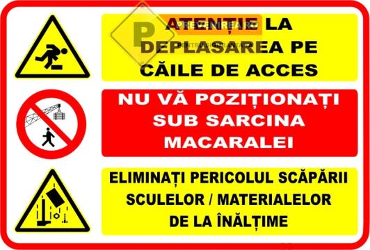 Indicator de avertizare santier