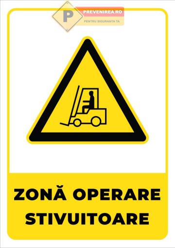 Indicator pentru zona de operare stivuitoare