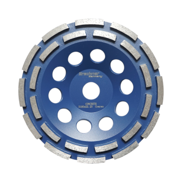 Disc diamantat segmentat cupa 180x22.23, dublu rand de la Gold Smart Engine Srl