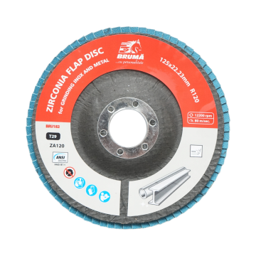 Disc lamelar abraziv cu zirconiu 125x22.23mm T29 R120 de la Gold Smart Engine Srl