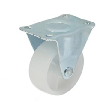 Roata fixa 50x22mm fara frana, polipropilena alba
