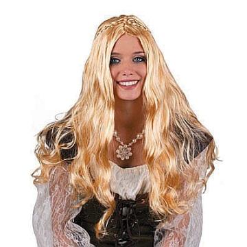Peruca de Lux blonda cu par lung - 57261 de la Hobbyplanet Romania