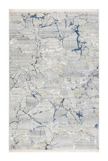 Covor living Nova Lux 53388B Albastru / Alb MoftX de la URBANIX SRL