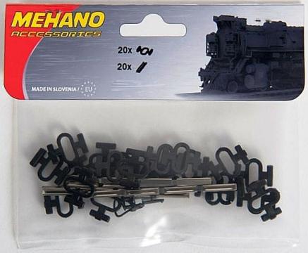 Macheta Set clipsuri conectori sina H0, Mehano F246