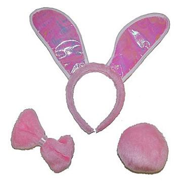 Set iepuras (bentita urechi, papion si codita) de la Hobbyplanet Romania