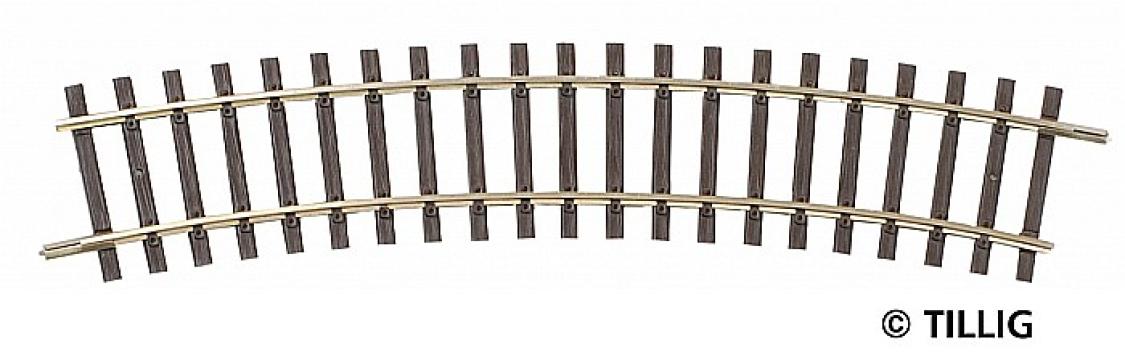 Macheta Sina curba R1 R380 22,5 grade, H0 Tillig 82119 de la Hobbyplanet Romania