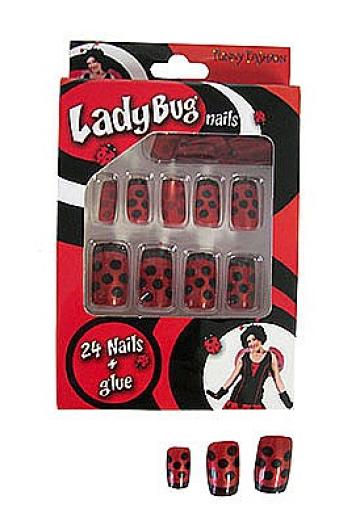 Unghii petrecere Buburuza lipici inclus - 58258 de la Hobbyplanet Romania