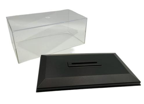 Machete 1:43, Vitrina expunere postament negru de la Hobbyplanet Romania