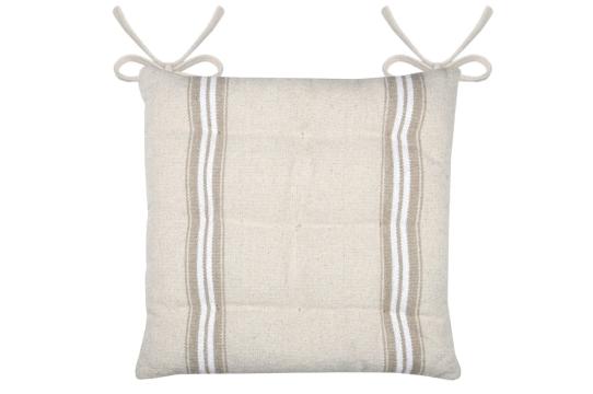 Perna de scaun Montauban 40X40 cm, culoare alb, 100% bumbac de la URBANIX SRL
