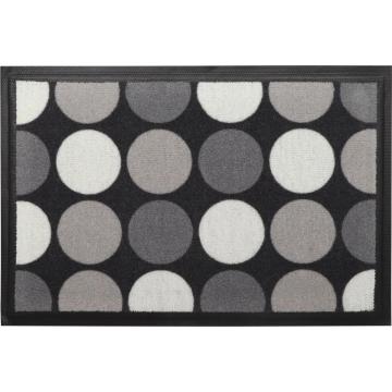 Covor intrare 40x60 cm - iconic greige polyester + PVC Moftx