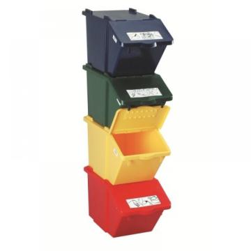 Cosuri cu capace rabatabile 45L, colectare selectiva de la Sanito Distribution Srl