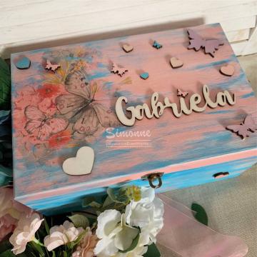 Cufar amintiri trusou botez Fluturasi, personalizat