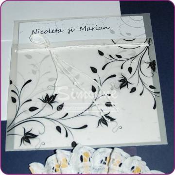 Invitatie nunta cu plic de la Simonne