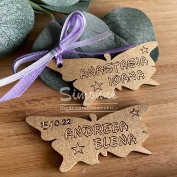 Marturie Fluturas personalizat de la Simonne
