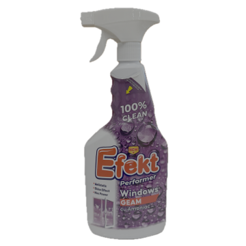 Solutie curatare geamuri cu amoniac Efekt 750 ml de la Loredo Srl
