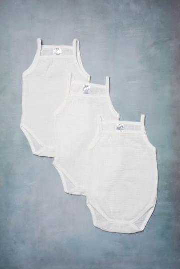 Body muselina maiou cu bretele - set x 3 de la Andreeatex