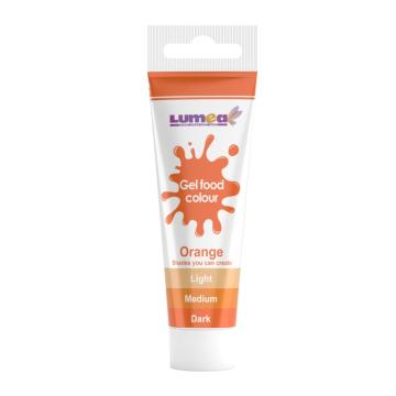 Colorant alimentar gel portocaliu, tub, 30g de la Lumea Basmelor International Srl