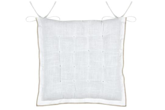 Perna de scaun Helios 38X38 cm, culoare alb, 100% bumbac de la URBANIX SRL